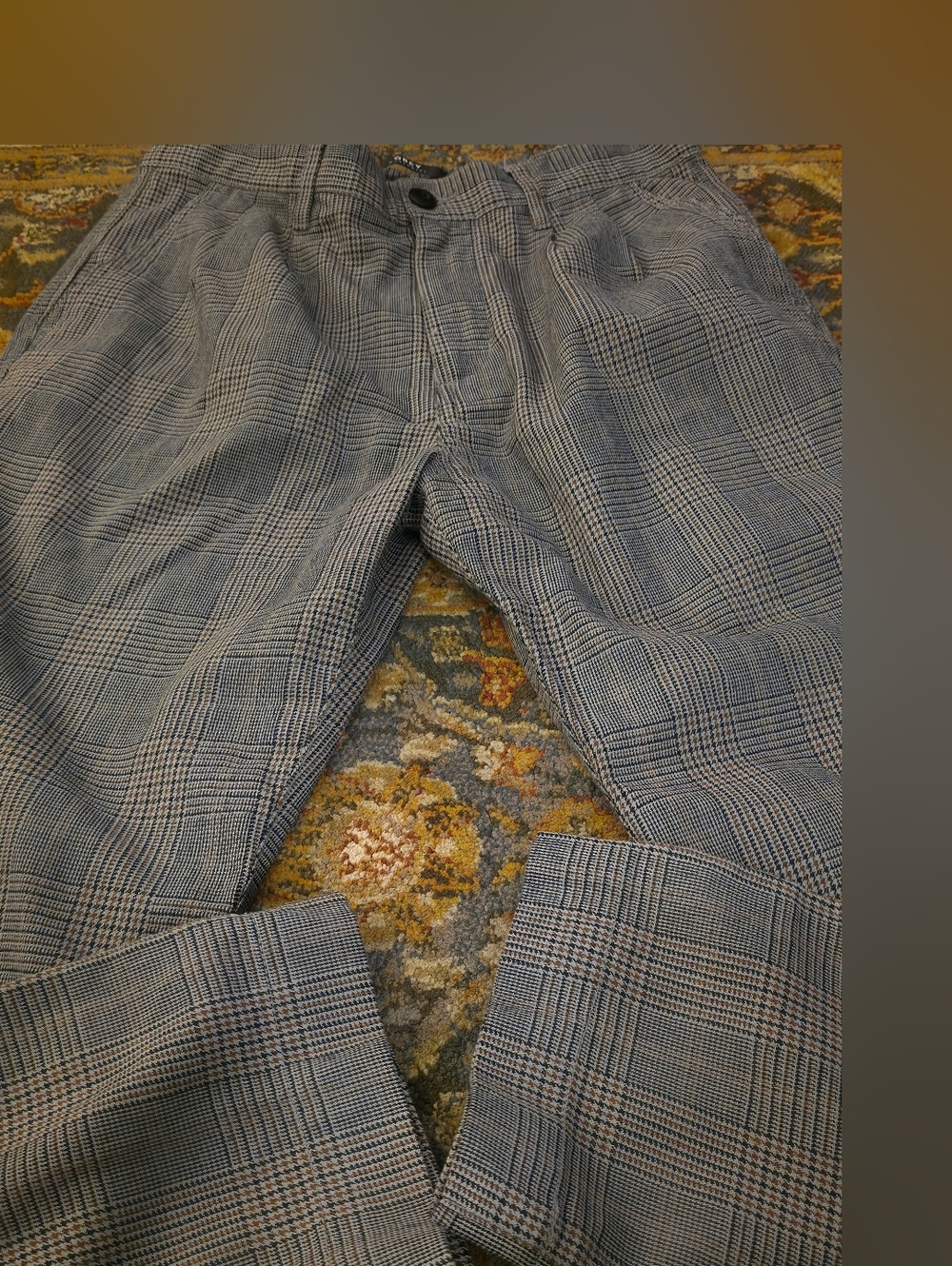 4/$67 Deal! Obey Tan Plaid Trousers